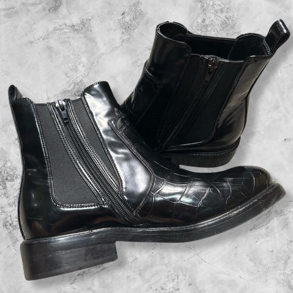Jeffrey Campbell Chelsea Ankle Zipper Boot Size 9 - Picture 5 of 10